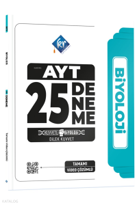 Kr Akademi Dilek Hoca Kuvvetli Biyoloji AYT Biyoloji Video Çözümlü 25 Deneme