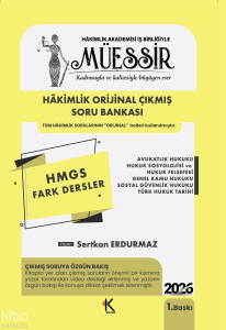 Kuram Kitap Müessir HMGS Fark Dersler Çıkmış Soru Bankası