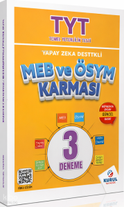 Kurul Yayıncılık TYT Yapay Zeka Destekli MEB ve ÖSYM Karması 3 Deneme Sınavı