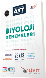 Limit Yayınları AYT 25'li Biyoloji Deneme