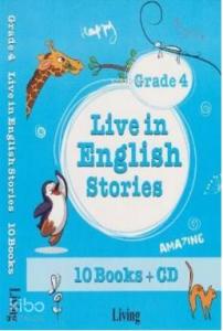 Live in English Stories Grade 4 - 10 Books-CD
