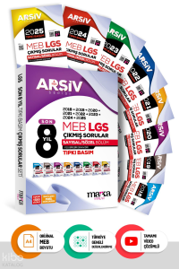 Marka Son 8 Yıl 8. Sınıf Arşiv Serisi LGS Tıpkı Basım Fasikül Fasikül Çıkmış Sorular Tamamı Video Çözümlü