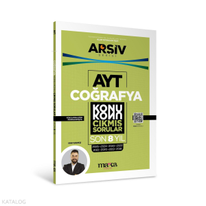 Marka Yayınları AYT Coğrafya Çıkmış Sorular Konu Konu Son 8 Yıl Tıpkı Basım Arşiv Serisi