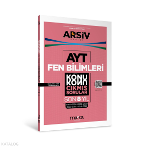 Marka Yayınları AYT Fen Bilimleri Çıkmış Sorular Konu Konu Son 8 Yıl Tıpkı Basım Arşiv Serisi