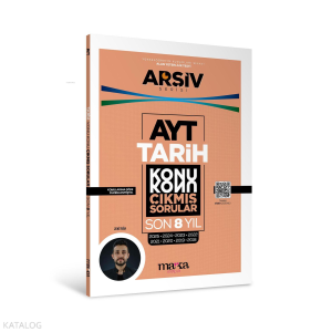 Marka Yayınları AYT Tarih Çıkmış Sorular Konu Konu Son 8 Yıl Tıpkı Basım Arşiv Serisi