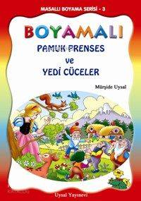 Masallı Boyama Serisi 3. Takım Satılır 5 Kitap| Boyamalı Pamuk Prenses ve Yedi Cüceler; 5 Yaş ve Üstü