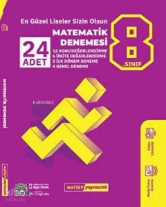 Matsev Yayıncılık 8. Sınıf 24’lü Matematik Denemesi