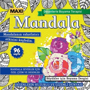 Maxi Mandala Desenlerle Boyama Terapisi 16