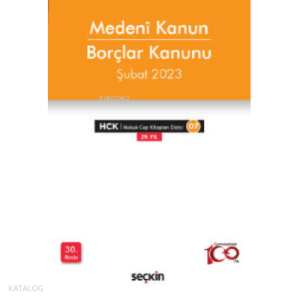 Medeni Kanun – Borçlar Kanunu (Cep)