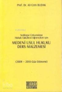 Medeni Usul Hukuku Ders Malzemesi