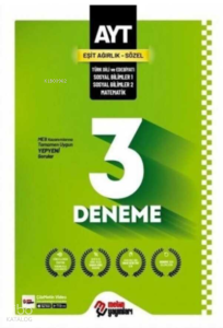 Metin Yayınları  YKS AYT Eşit Ağırlık Sözel 3 Deneme
