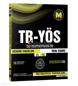 Metropol TR-YÖS Deneme Sınavları (Orta Seviyesi) (15 Fasikül Deneme)
