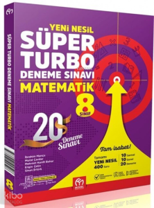 Model Eğitim Yayınları 8. Sınıf Matematik Süper Turbo Deneme Sınavı