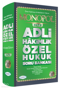 Monopol Cilt II Adli Hakimlik Özel Hukuk Soru Bankası