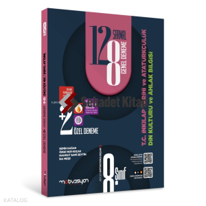 Motivasyon Yayınevi 8.Sınıf 22'li T.C. İnkılap Tarihi ve Atatürkçülük ve  Din Kültürü ve Ahlak Bilgisi Denemeleri(12 Sarmal-8 Genel+2 Özel Deneme)