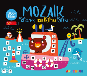 Mozaik Sticker (1.000+ Çıkartma) Kitabı - Siyah