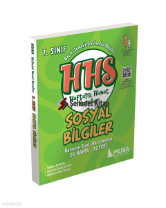 Muba Yayınları 7.Sınıf Sosyal Bilgiler Haftalık Hasat Soruları HHS