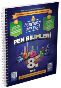 Murat Yayınları 8.Sınıf Fen Bilimleri Öğrencim Defteri