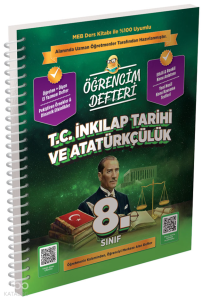 Murat Yayınları 8.Sınıf T.C. İnkılap Tarihi ve Atatürkçülük Öğrencim Defteri