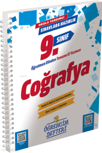 Murat Yayınları 9.Sınıf Coğrafya Öğrencim Defteri