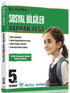 Mutlu Yayıncılık 5.Sınıf Kazanım Ölçer Yaprak Test Sosyal Bilgiler