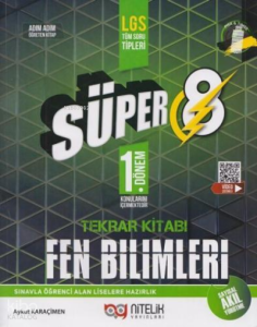 Nitelik 8.Sınıf Süper Fen Bilimleri Soru 1.Dönem Tekrar Kitabı