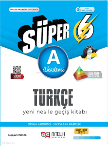 Nitelik Yayınları 6. Sınıf Süper Türkçe A Yeni Nesil Geçiş Kitabı