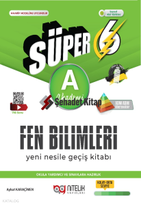 Nitelik Yayınları Süper 6. Sınıf Fen Bilimleri Soru Kitabı Yeni Nesil (A)