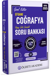 Öğreti Akademi 2025 KPSS Genel Kültür Efsane Coğrafya Tamamı Çözümlü Soru Bankası