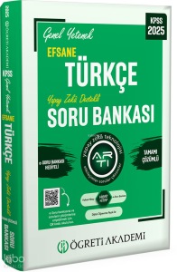 Öğreti Akademi 2025 KPSS Türkçe Genel Yetenek Efsane Tamamı Çözümlü Soru Bankası
