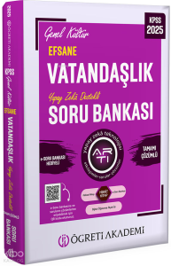 Öğreti Akademi 2025 KPSS Vatandaşlık Genel Kültür Efsane Tamamı Çözümlü Soru Bankası