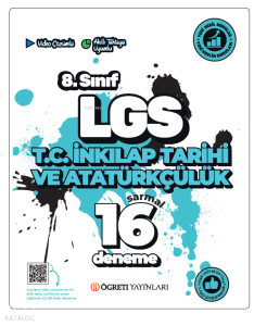 Öğreti Akademi LGS 8.Sınıf T.C. İnkilap Tarihi ve Atatürkçülük Sarmal 16 Deneme