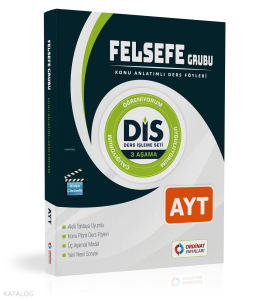 Ordinat Yayınları AYT Felsefe Konu Anlatımlı Ders Föyleri ( Dis Serisi )