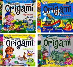 Origami Çocuklar İçin 4 Kitap Takım