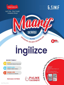 Palme 6. Sınıf Maarif Serisi İngilizce Haftalık Deneme (44 Föy)