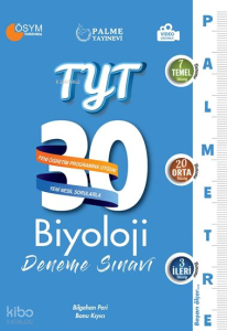 Palme TYT Biyoloji 30 Deneme Sınavı (Palmetre Serisi)