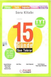 Palme Yayınları TYT Öncesi 15 Günde Son Tekrar Soru Kitabı Sözel Palme