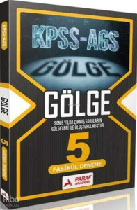 Paraf Akademi KPSS AGS Gölge 5 Fasikül Deneme