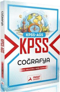 Paraf Akademi KPSS MEB-AGS Coğrafya Konu Anlatımlı Soru Bankası