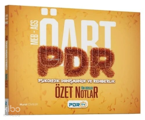 PDR TV ÖABT MEB-AGS PDR Psikolojik Danışmanlık ve Rehberlik Öğretmenliği Özet Ders Notları