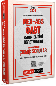 Pegem Akademi 2026 MEB AGS ÖABT Beden Eğitimi Öğretmenliği Tamamı Çözümlü Çıkmış Sorular