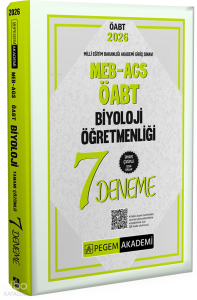 Pegem Akademi 2026 MEB AGS ÖABT Biyoloji Öğretmenliği Tamamı Çözümlü 7 Deneme