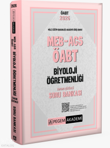 Pegem Akademi 2026 MEB AGS ÖABT Biyoloji Öğretmenliği Tamamı Çözümlü Soru Bankası