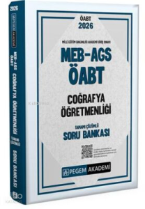Pegem Akademi 2026 MEB AGS ÖABT Coğrafya Öğretmenliği Tamamı Çözümlü Soru Bankası