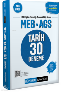Pegem Akademi 2026 MEB AGS Tarih 30 Deneme