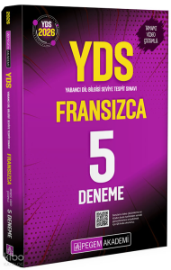 Pegem Akademi 2026 YDS Fransızca Tamamı Video Çözümlü 5 Deneme