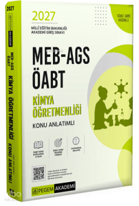 Pegem Akademi 2027 MEB AGS ÖABT Kimya Öğretmenliği Konu Anlatımlı