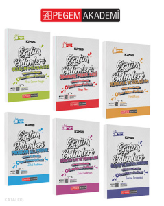 Pegem Akademi KPSS Eğitim Bilimleri Ders İzleme Defteri Seti (6 Kitap)