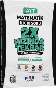 Pion Yayınları AYT Matematik İlk 10 Soru 2X Hızında Tekrar
