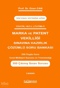Platon Hukuk Yayınları Marka ve Patent Vekilliği Sınavına Hazırlık Çözümlü Soru Bankası